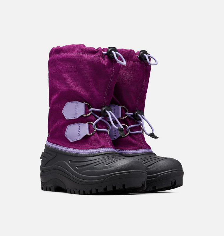 Kids Snow Boots Purple/Black - Sorel Youth Super Trooper™ - 264319-RCM